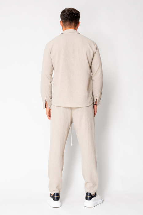 Set Shirt and long pants Beige New [4]