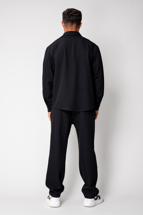 Set camasa si pantalon lung Premium Edition Black New [3]