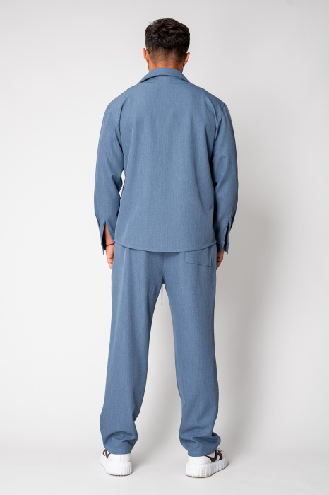 Set camasa si pantalon lung Premium Edition Blue New [4]