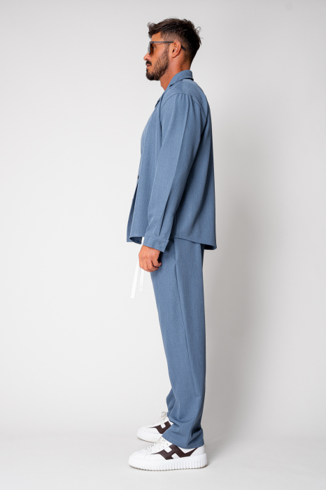 Set camasa si pantalon lung Premium Edition Blue New [3]