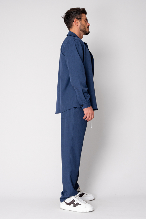 Set camasa si pantalon lung Premium Edition Dark Blue New [3]