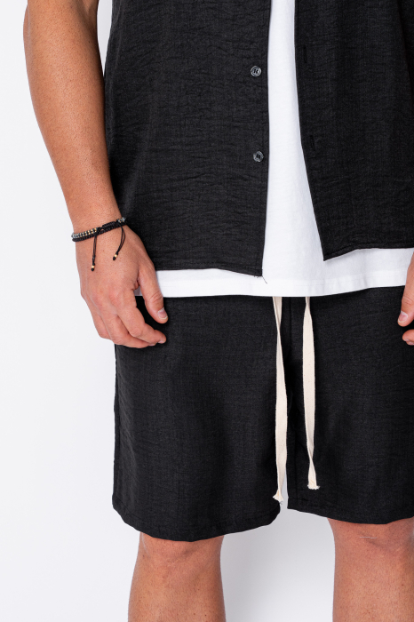 Set Shirt and Shorts Black [5]