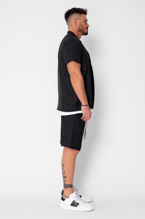 Set Shirt and Shorts Black [3]