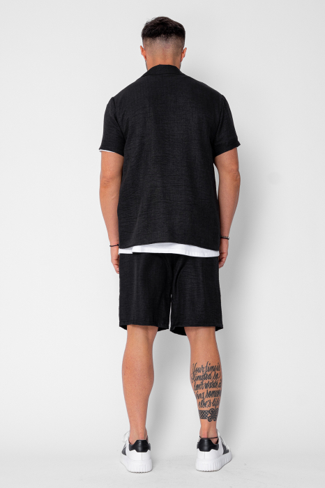 Set Shirt and Shorts Black [4]