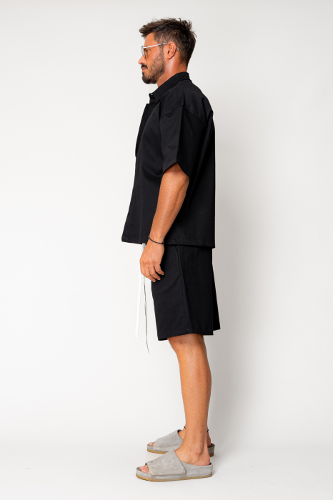 Set camasa si pantalon scurt Black New [3]