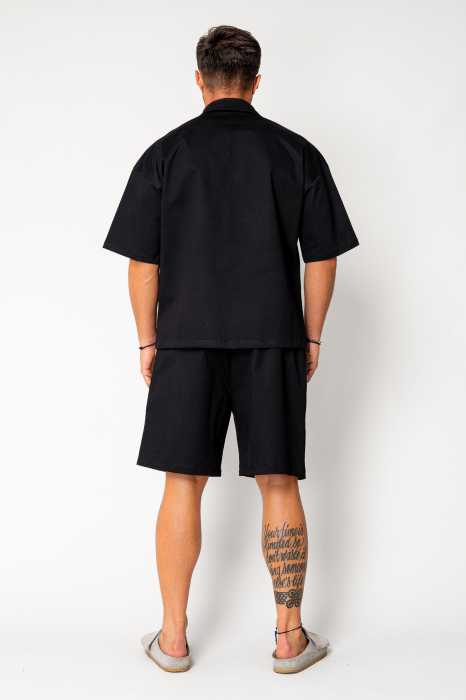 Set camasa si pantalon scurt Black New [4]