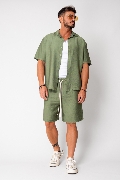 Set shirt and shorts Dark Olive [5]