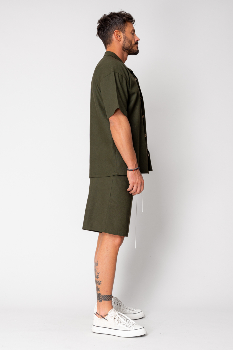 Island Mood shirt and short pants set Khaki [3]