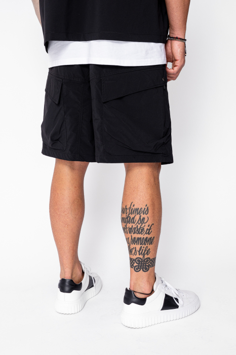 Set camasa si pantalon scurt din fas Black [5]