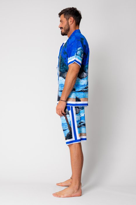 Set shirt and short pants Blue [2]