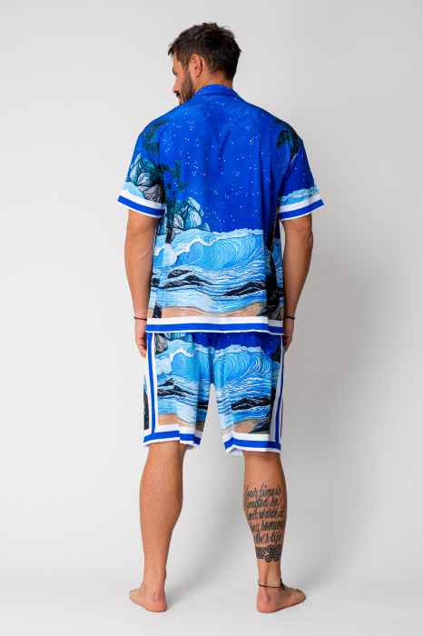 Set shirt and short pants Blue [3]