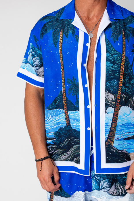 Set shirt and short pants Blue [4]