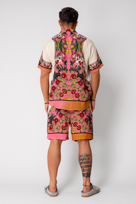 Multicolored shirt and short pants set [4]