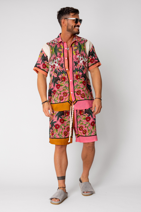Multicolored shirt and short pants set [2]