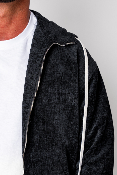 Set Cargo din catifea Hanorac si pantalon lung Black [5]