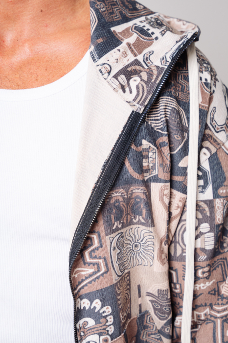 Set Pharaoh Hanorac si pantalon lung Beige [5]