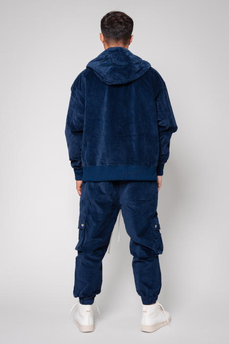 Set Cargo Hoodie and long pants Navy [3]
