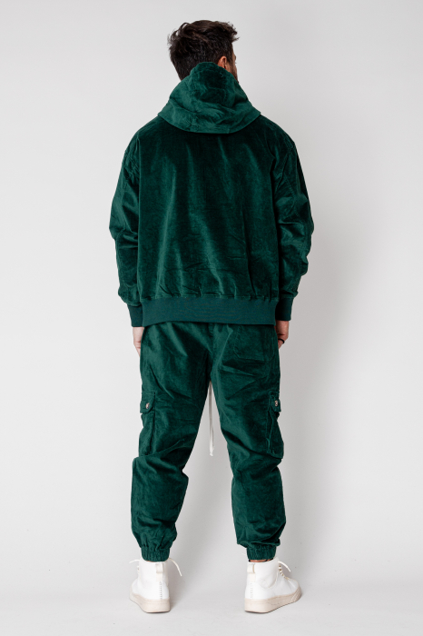Set Cargo Hoodie and long pants Green [3]
