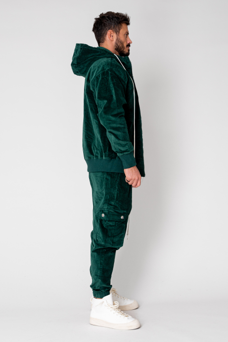 Set Cargo Hoodie and long pants Green [2]