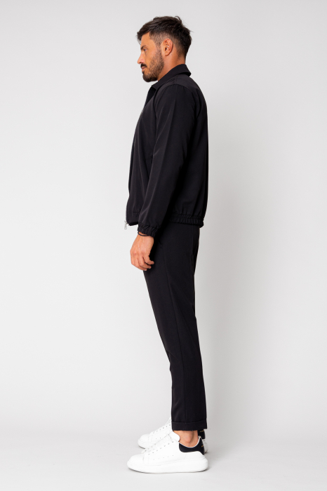 Set Caruso Jacheta cu fermoar si pantalon lung Black [3]