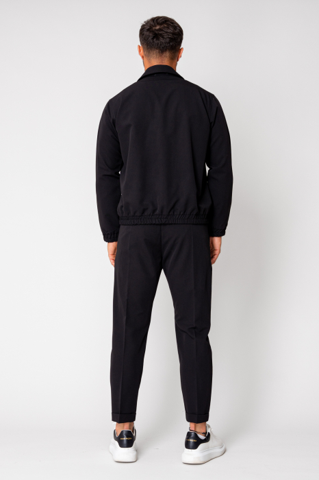 Set Caruso Jacheta cu fermoar si pantalon lung Black [4]