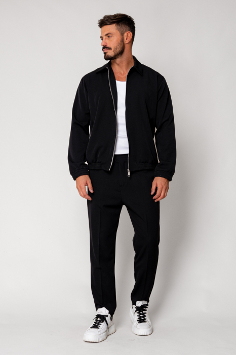 Set Caruso Jacket zipper with and long pants Black New [2]