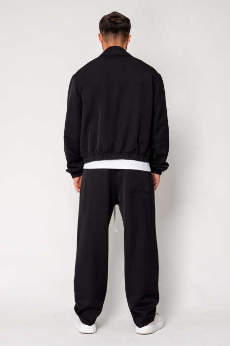 Set Dario Jacket zipper with pocket and long pants Black [4]