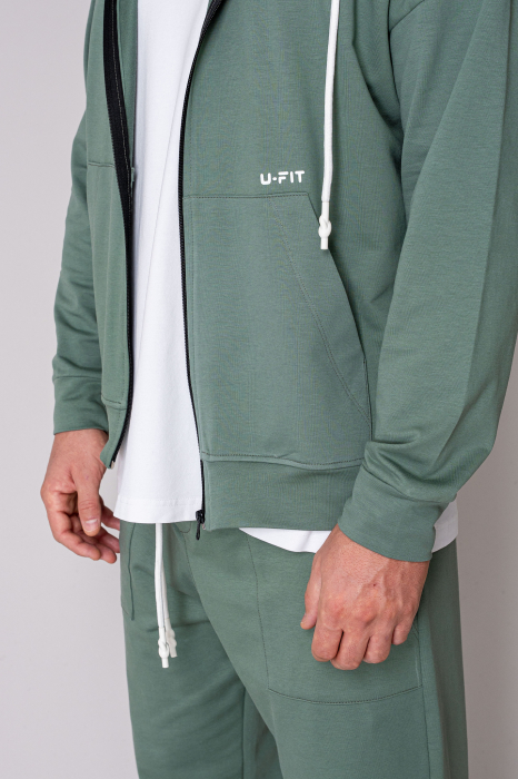 Loren Cotton Set Jacket and Pants Dark Olive [5]