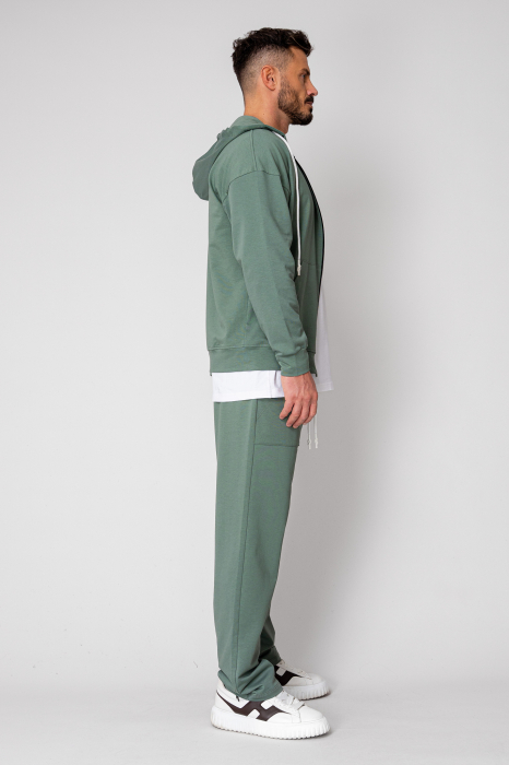 Loren Cotton Set Jacket and Pants Dark Olive [3]