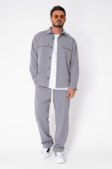 Set Denver Shirt and long pants with drawstring Premium Grey [2]