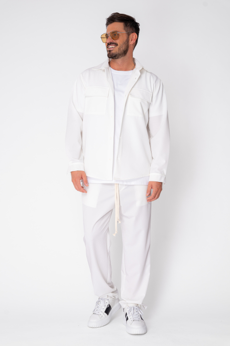 Set Denver Shirt and long pants with drawstring Premium Off White [2]