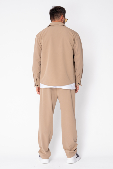 Set Denver Shirt and long pants with drawstring Premium Taupe [4]