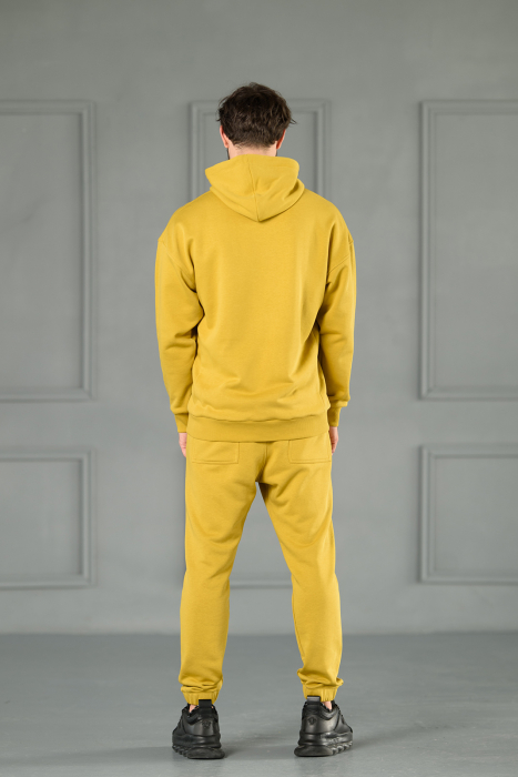 Set Easy-Fit hanorac Oversized si pantalon Mustard [5]