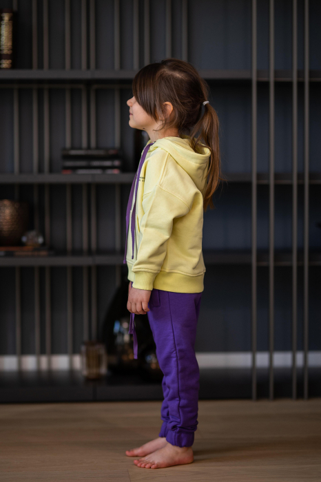 Set Easy-Fit Kids hanorac si pantalon Yellow/Mueve [2]