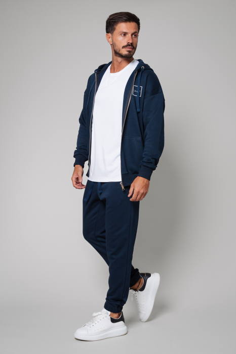 Set Easy Hoody with zip Overandzed and Pants Navy [2]