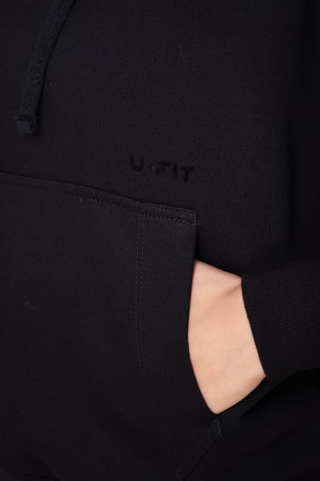 Set Easy II hanorac si pantalon Oversized Black [4]