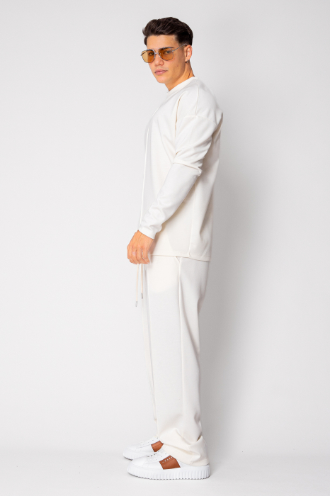 Set Flex Bluza si pantalon lung Off White [3]