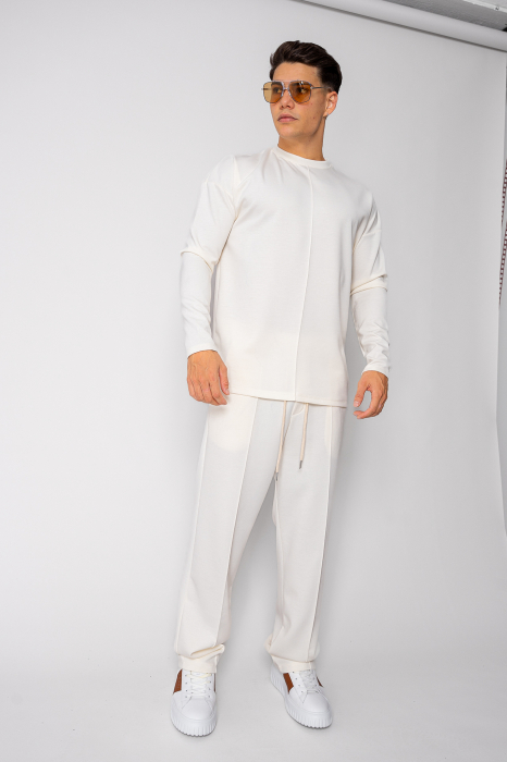 Set Flex Bluza si pantalon lung Off White [1]