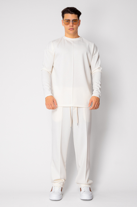 Set Flex Bluza si pantalon lung Off White [2]