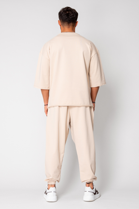 Set Flex Oversized T-Shirt and Baggy Pants Light Beige [4]