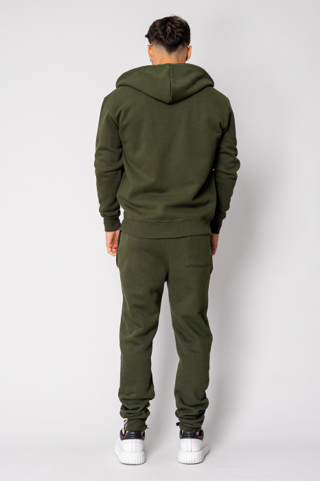Set hanorac cu fermoar si pantalon Kaki [3]