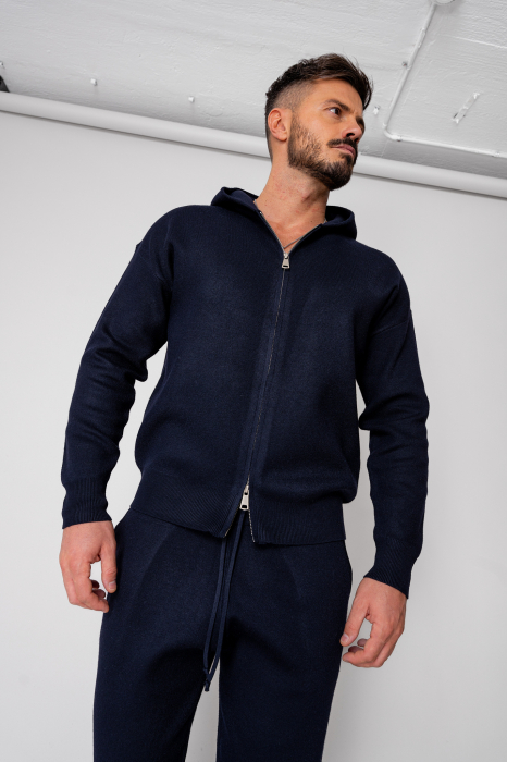 Set hoodie with zipp and pants Navy [5]