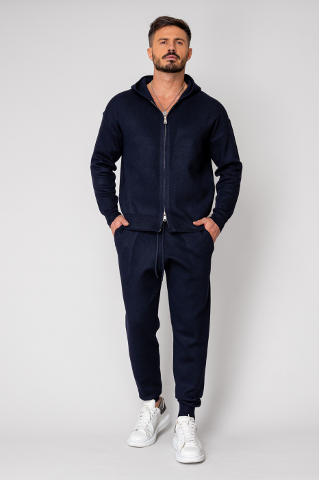 Set hoodie with zipp and pants Navy [2]