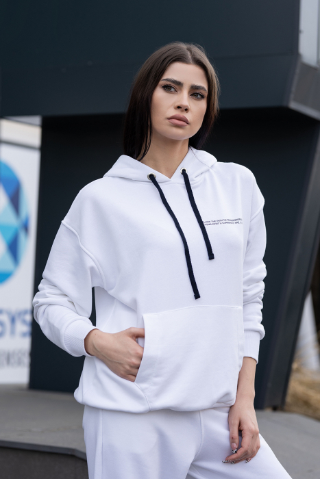 Hanorac Easy-Fit Oversized Off White [1]