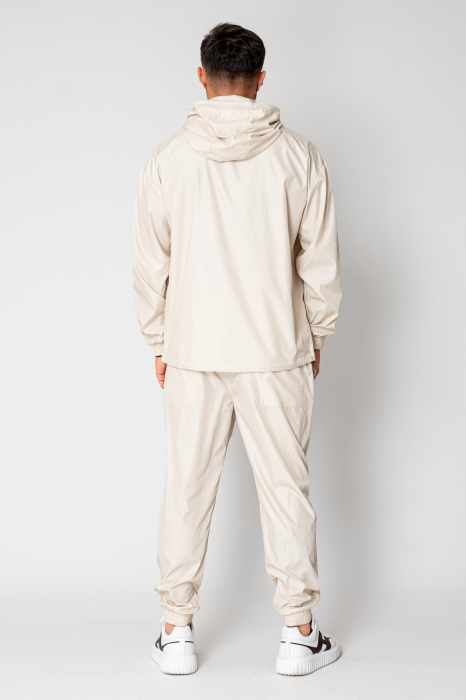 Black windbreaker hoodie and long pants set [4]