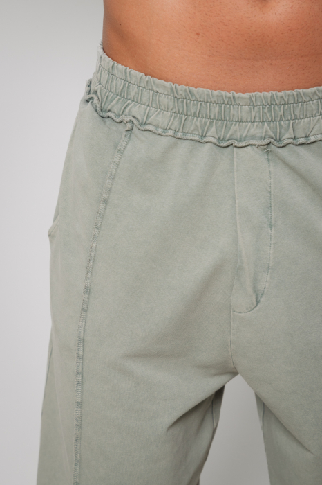 Set Huge Oversized tricou si pantalon lung Light Olive [5]