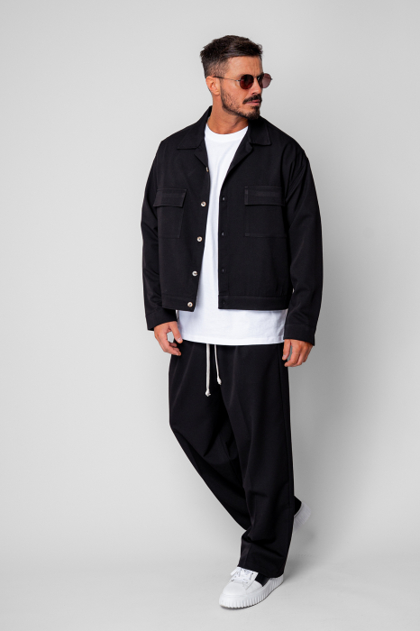 Set Jacket with pockets and long trousers Black [2]