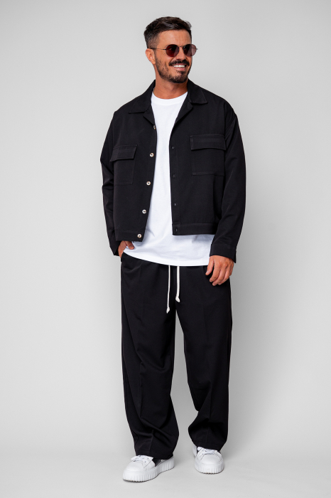 Set Jacket with pockets and long trousers Black [5]