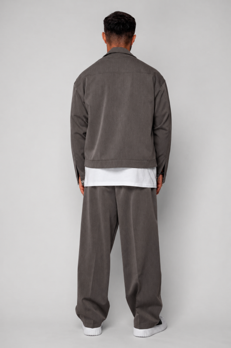 Set Jacheta cu buzunare si pantalon lung Brown [3]