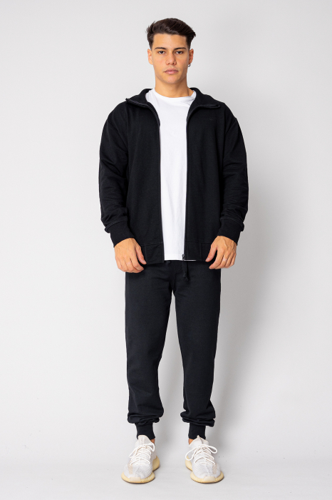 Set jacheta cu fermoar si pantalon Black [2]